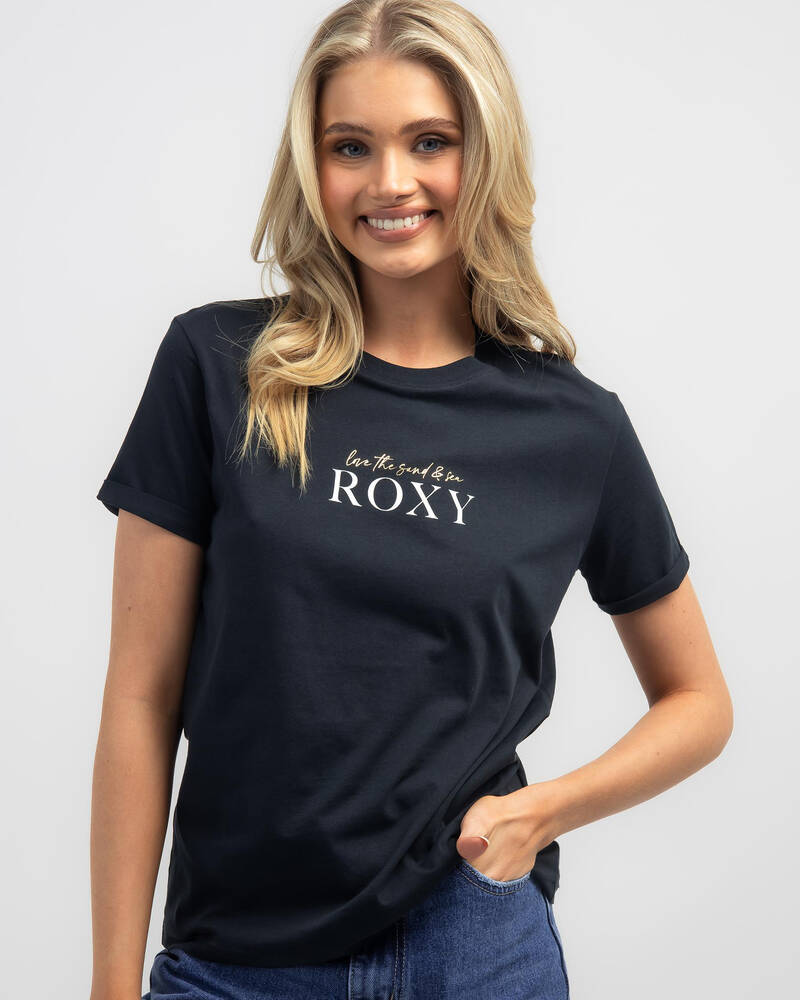 In T-Shirt United Ocean States Noon Roxy Shipping City - Easy FREE* Beach - Returns & Anthracite