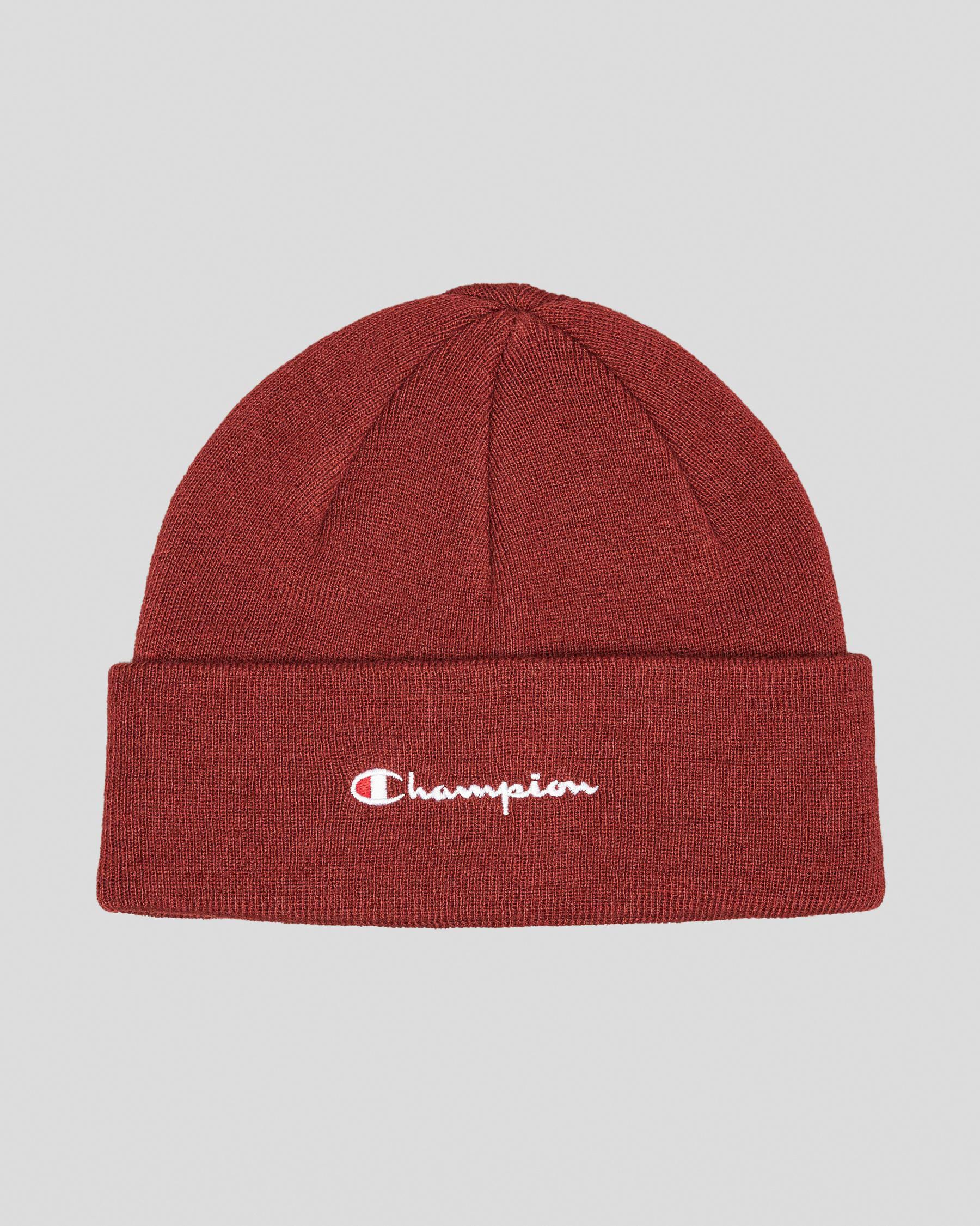 red beanie champion