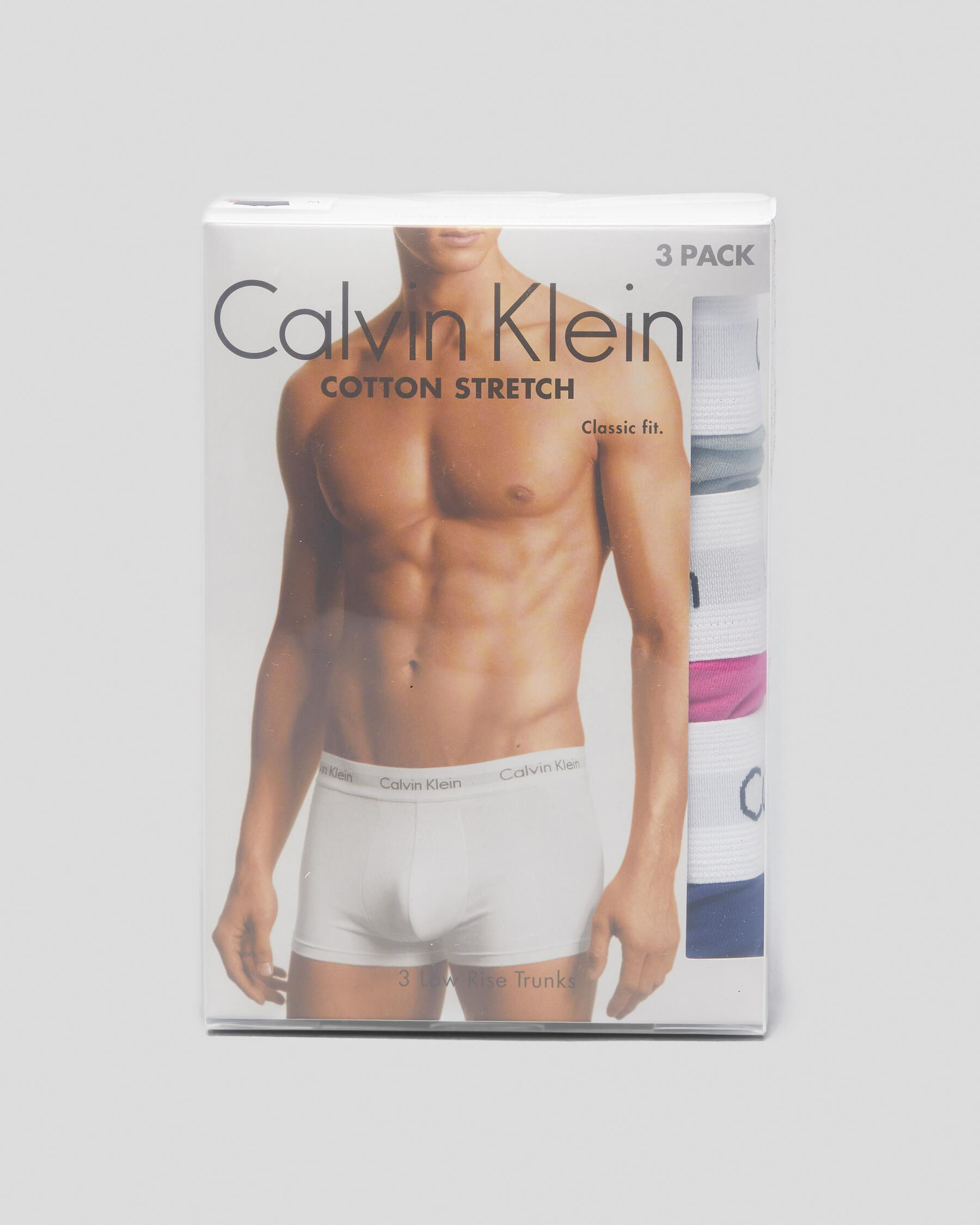 Calvin klein cotton clearance stretch trunk 3 pack