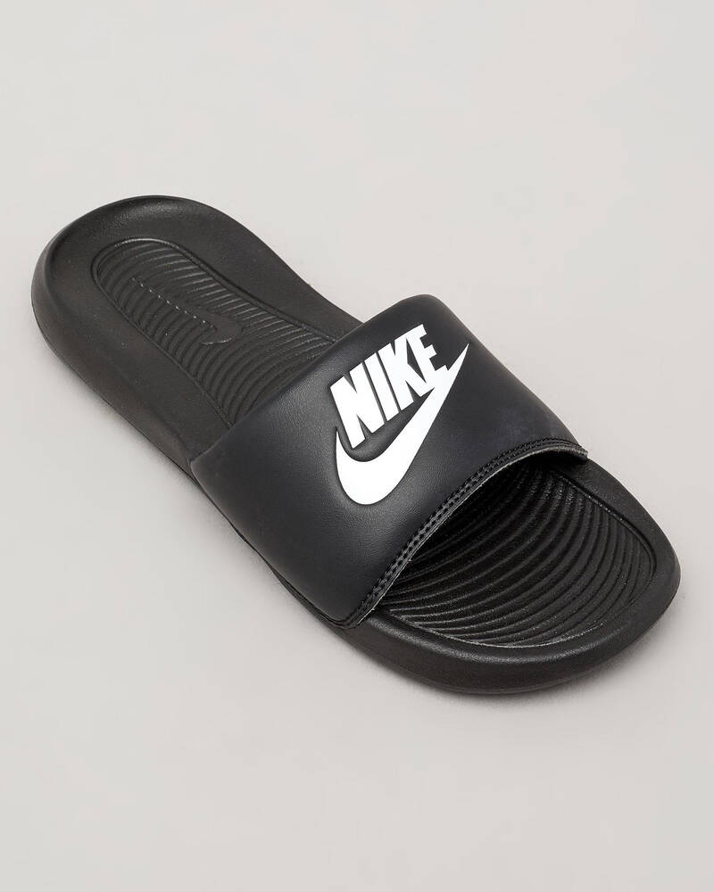 Shop Nike Boys' Victori One Slides In Black/white-black - Fast Shipping ...
