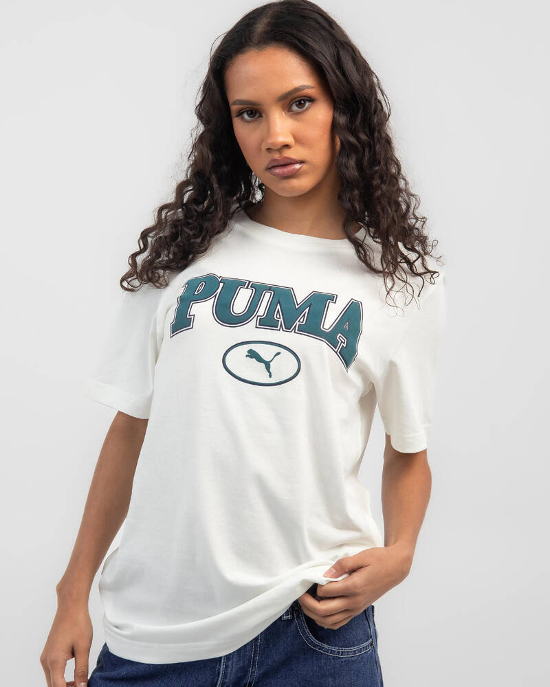 Puma Squad T-Shirt In & Easy Shipping - European Returns - Warm CityBeach FREE* White