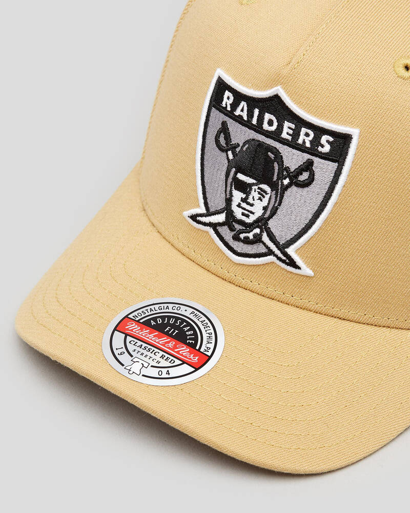 Mitchell & Ness Las Vegas Raiders Classic Line Pinch Panel Snapback Cap for Mens