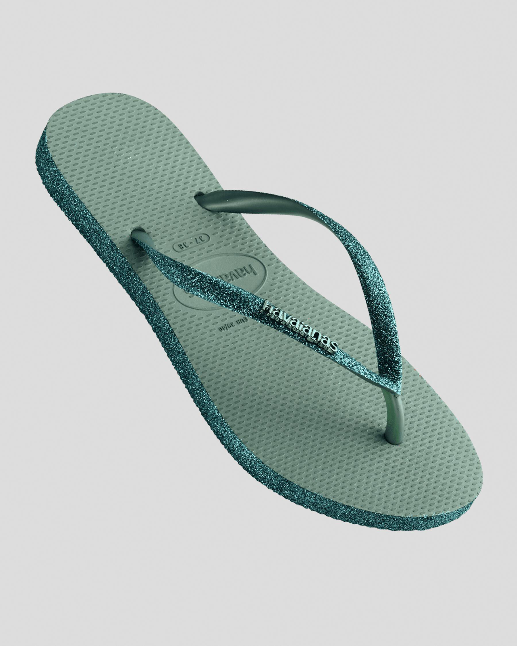 Havaianas Slim Sparkle II Thongs In Clay Fast Shipping Easy