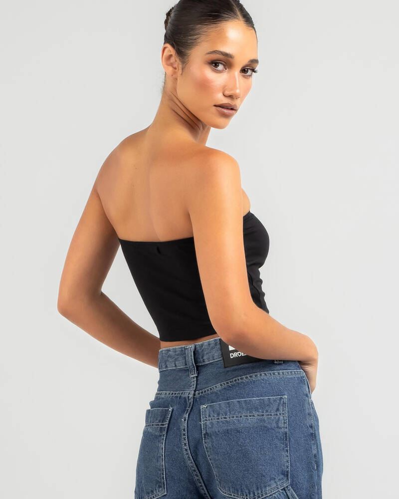 Shop Calvin Klein Ck Label Tube Top In Ck Black Fast Shipping And Easy Returns City Beach