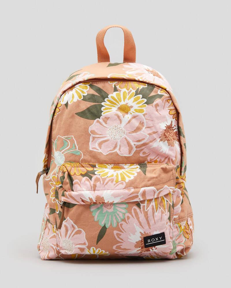 Roxy Sugar Baby Canvas Backpack In Toasted Nut Bloom Boogie - FREE ...