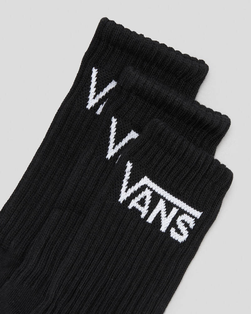 Vans Boys' Classic Crew Socks 3 Pack for Mens