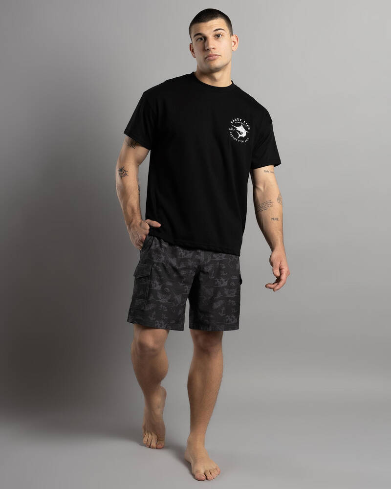 Salty Life Any Bites Short Sleeve Surf Tee for Mens