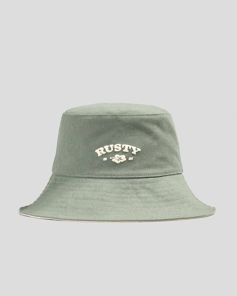 Rusty Aloha Reversible Bucket Hat for Womens