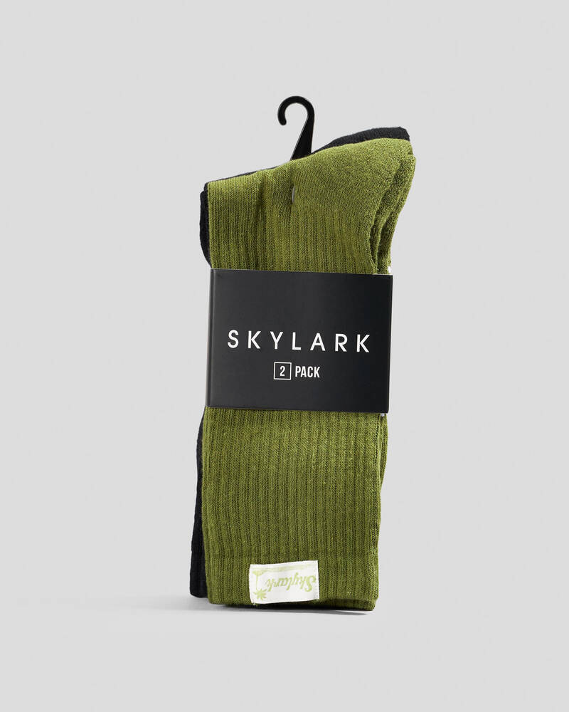 Skylark Mixed Hemp Socks 2 Pack for Mens