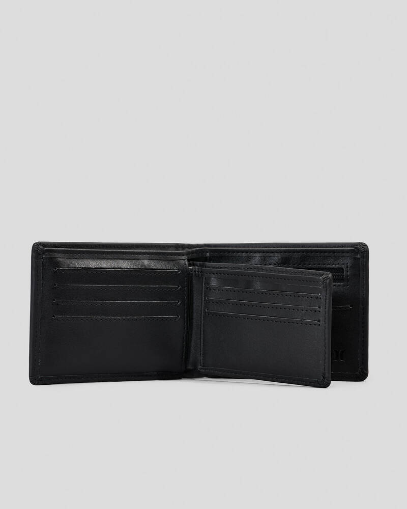 Hurley Icon Leather Wallet for Mens