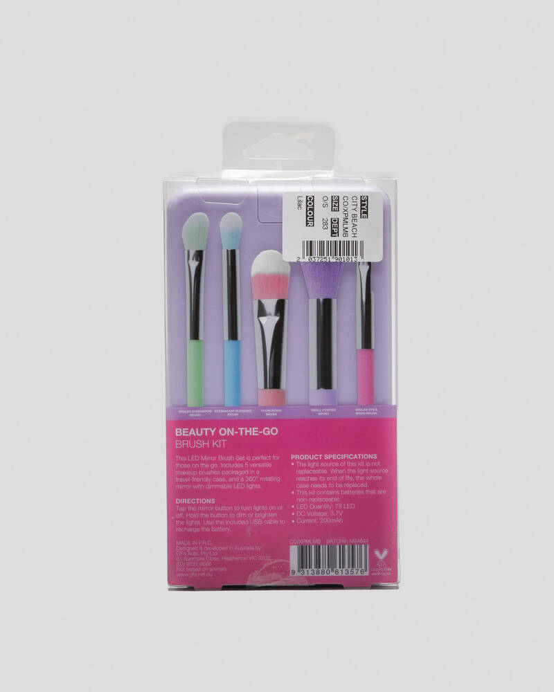 Mooloola LED Mirror & Brush Kit for Womens