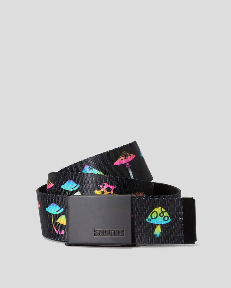 Sanction Shrooms Web Belt for Mens