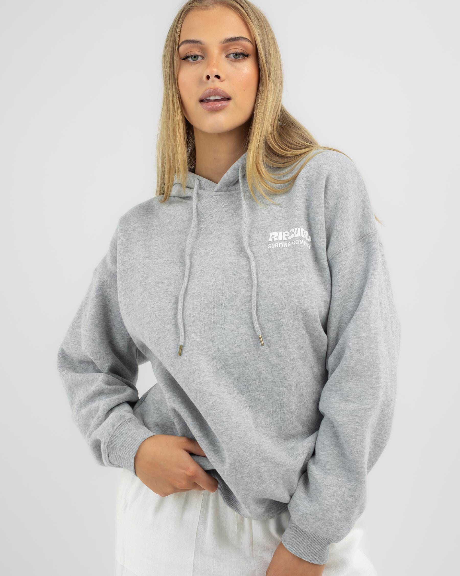 Rip curl hot sale grey hoodie