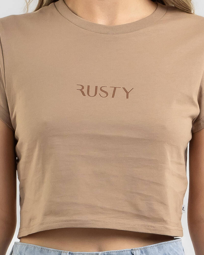 Rusty Signature Baby Tee for Womens