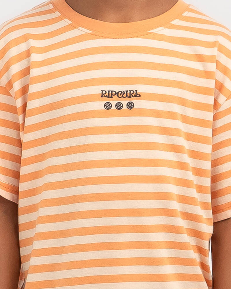Rip Curl Boys' Earth Waves Stripe T-Shirt for Mens