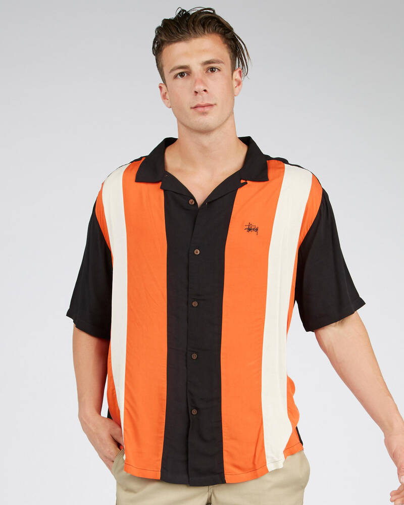 Stussy Solid Panel Short Sleeve Shirt for Mens