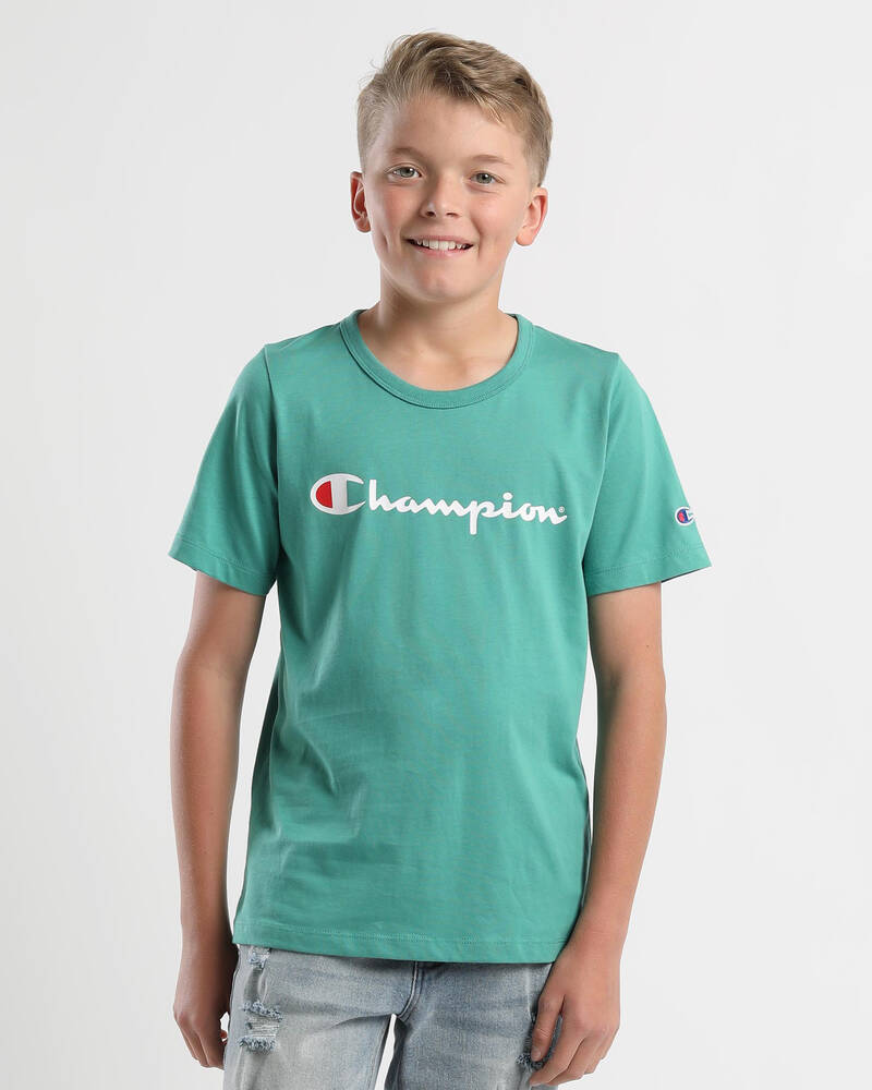 Champion Boys' Script T-Shirt for Mens