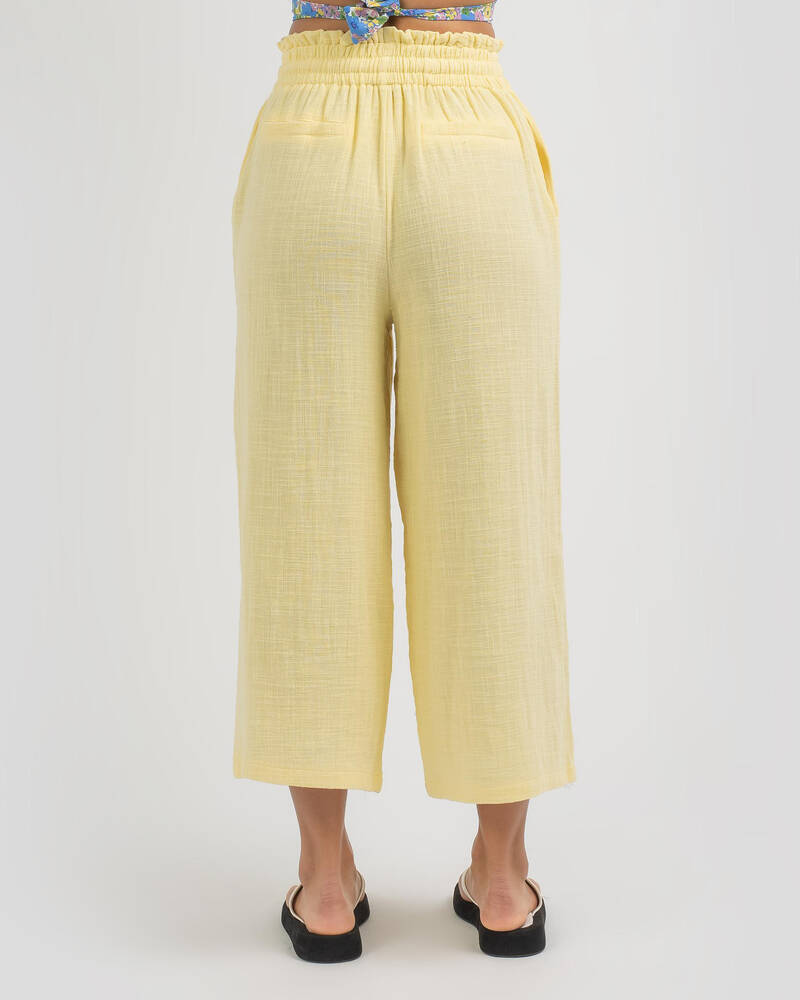 Shop Ava And Ever Bondi Beach Pants In Lemon - Fast Shipping & Easy ...