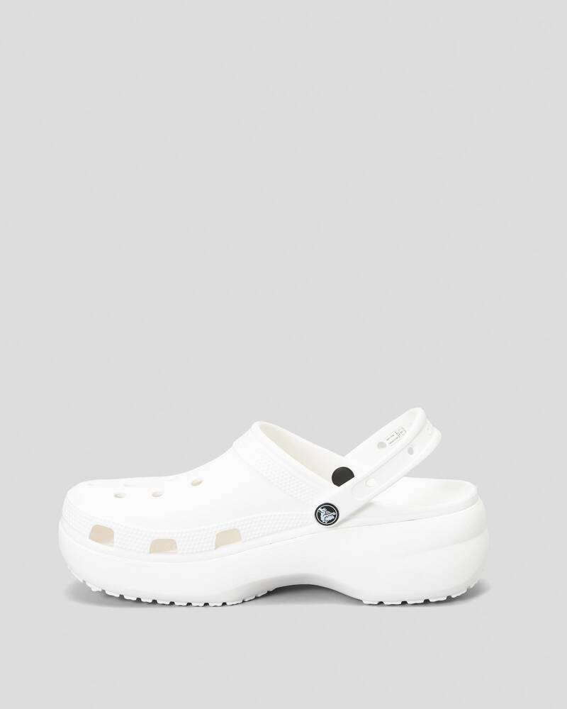 Shop Crocs Classic Platform Clogs In White - Fast Shipping & Easy ...