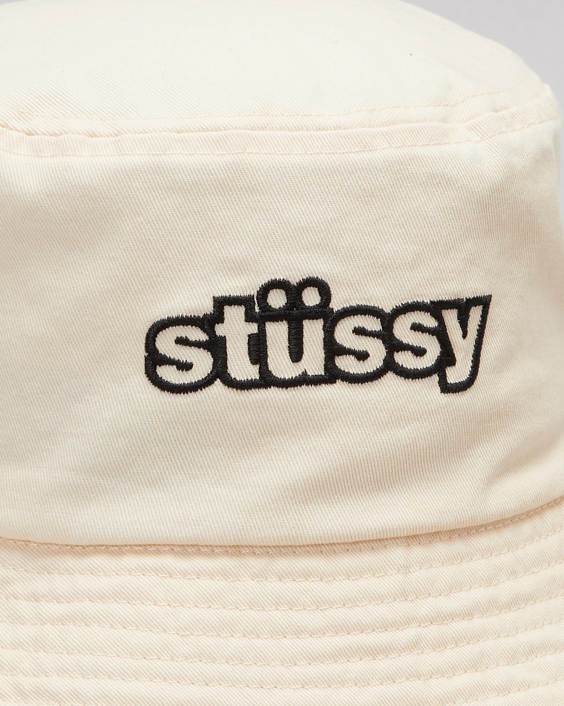 Stussy bucket hat sales beige