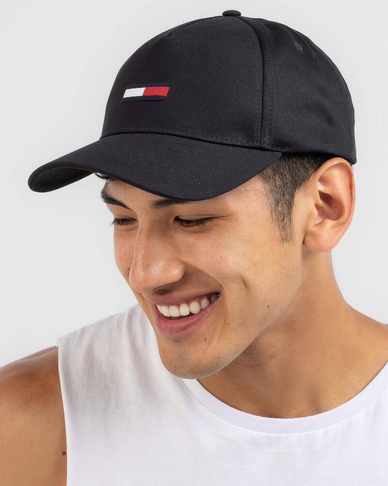 Returns Hilfiger Cap - City Flag Tommy - Easy Beach In Shipping FREE* & Black TJM United States