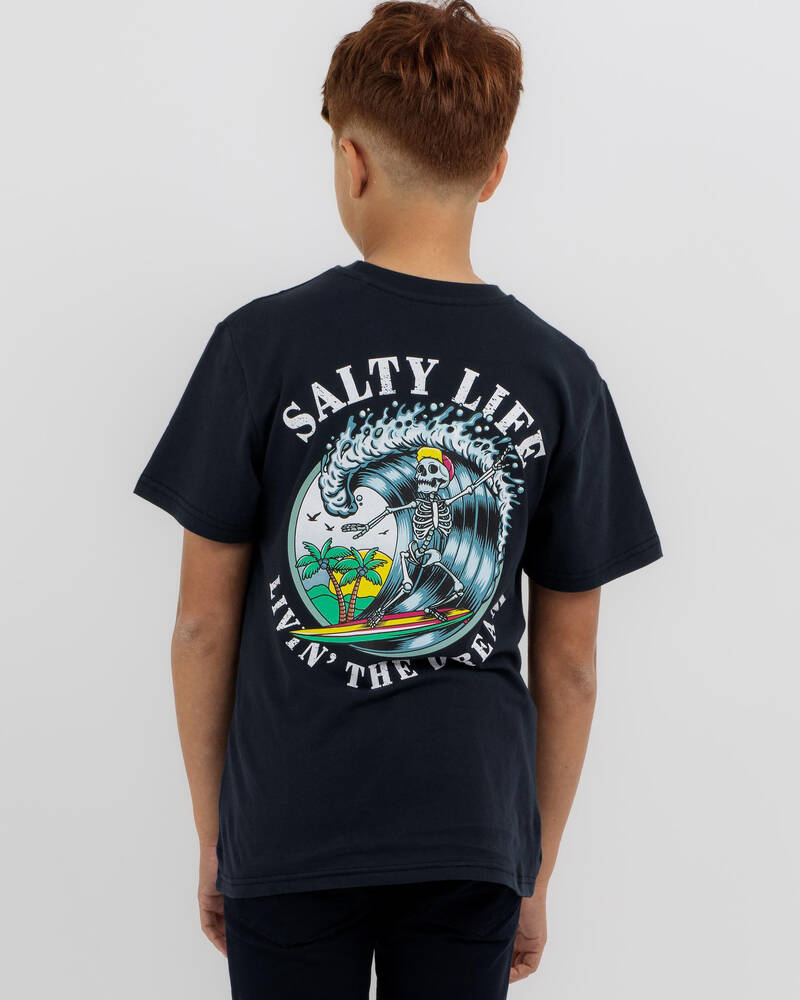 Salty Life Boys' Barrelled T-Shirt for Mens