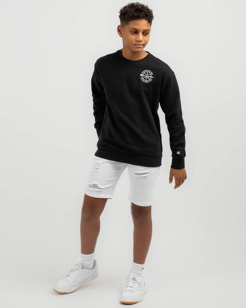 Champion Boys' Modern Basket 52 Crew Sweatshirt for Mens