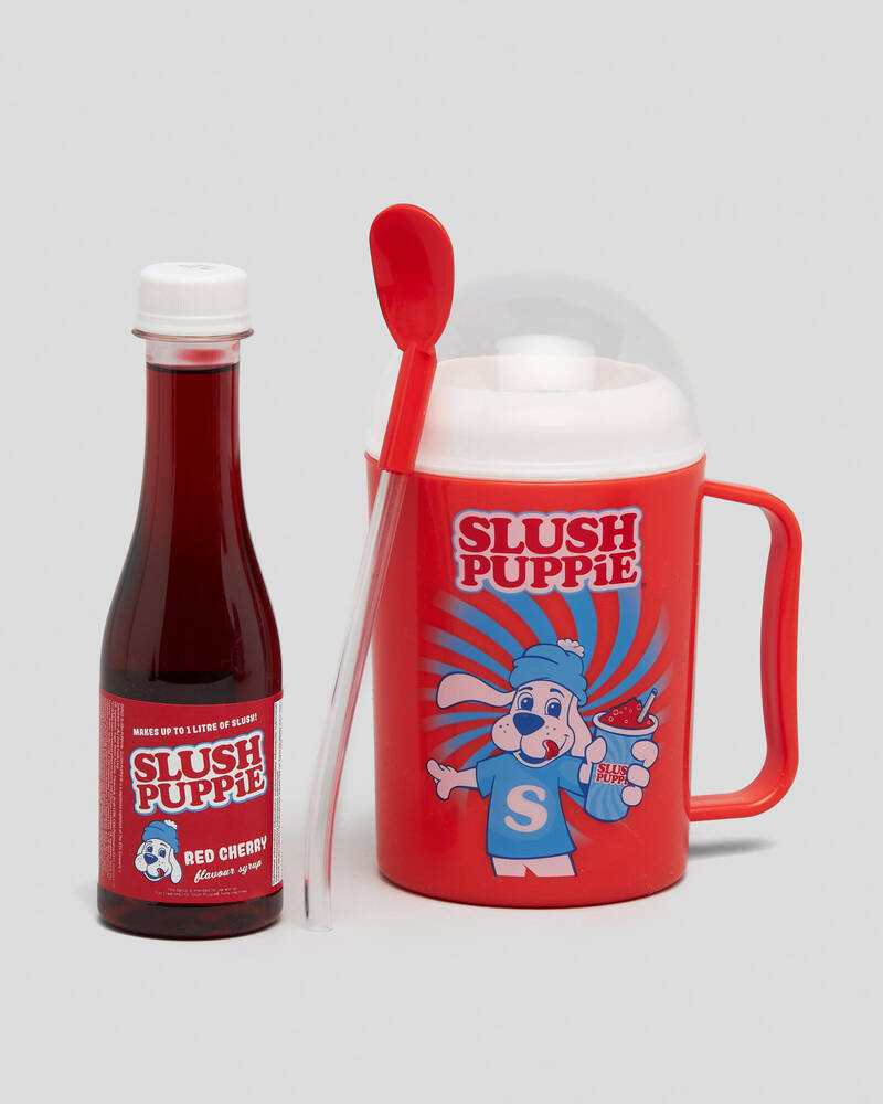 Slush Puppie Slush Puppie Making Cup & Red Cherry Syrup Set for Womens