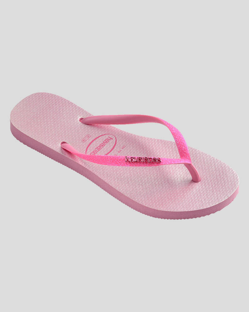 Havaianas Slim Glitter Iridescent Thongs for Womens