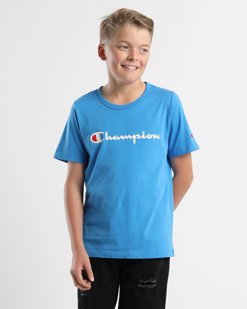 Champion Boys' Script T-Shirt for Mens