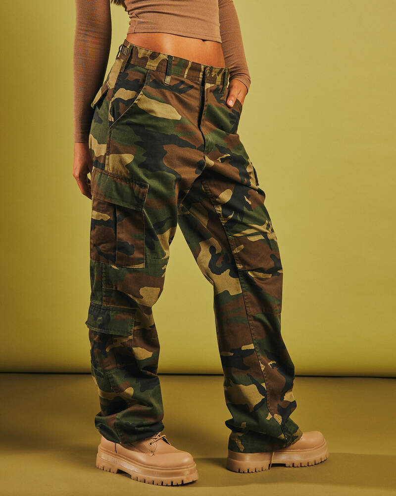 Shop Rothco Vintage Paratrooper Fatigue Pants In Woodland Camo - Fast ...