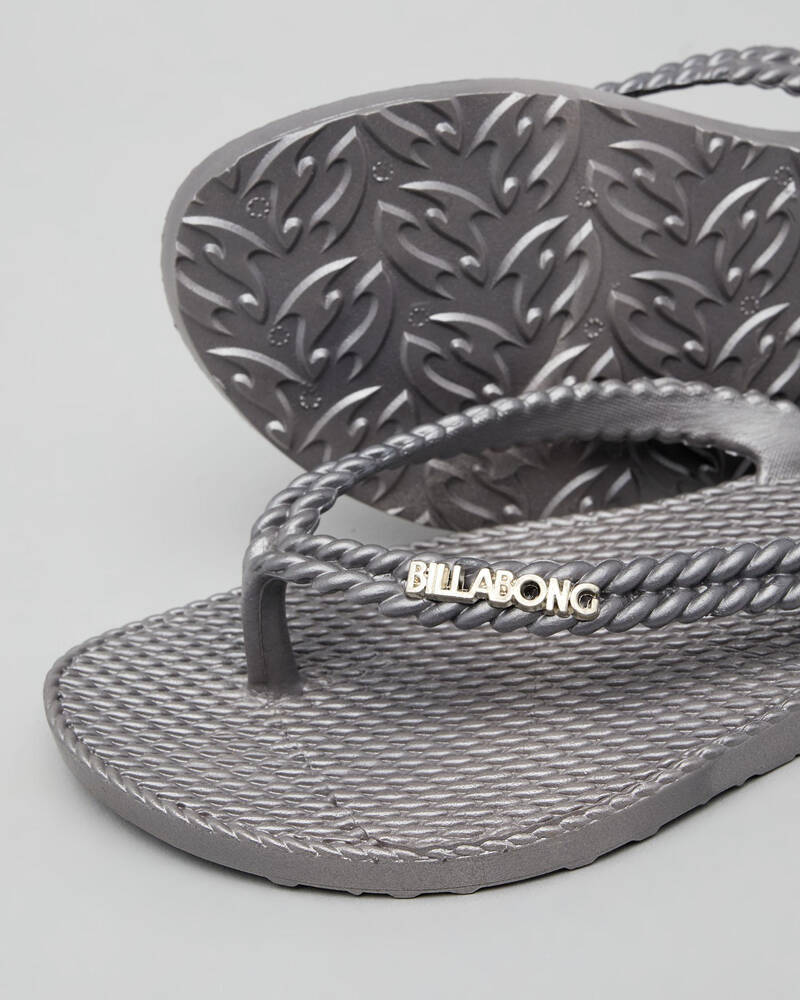 Shop Billabong Kick Back Thongs In Silver Fast Shipping And Easy Returns City Beach Australia 