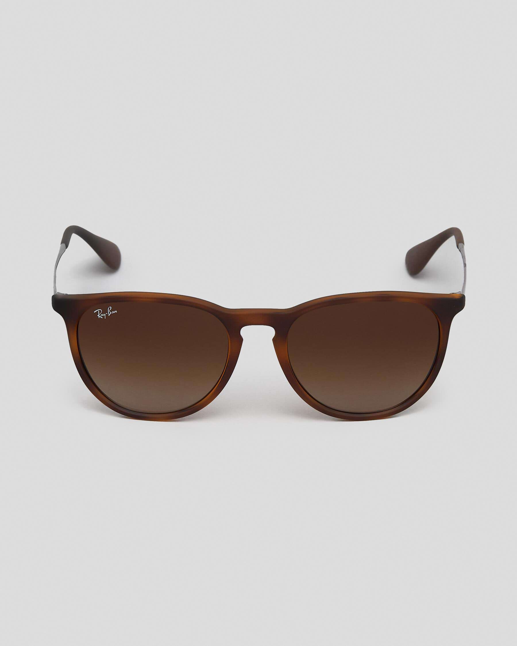 Ray Ban 0RB4171 Erika Sunglasses In Rubber Havana W Brown