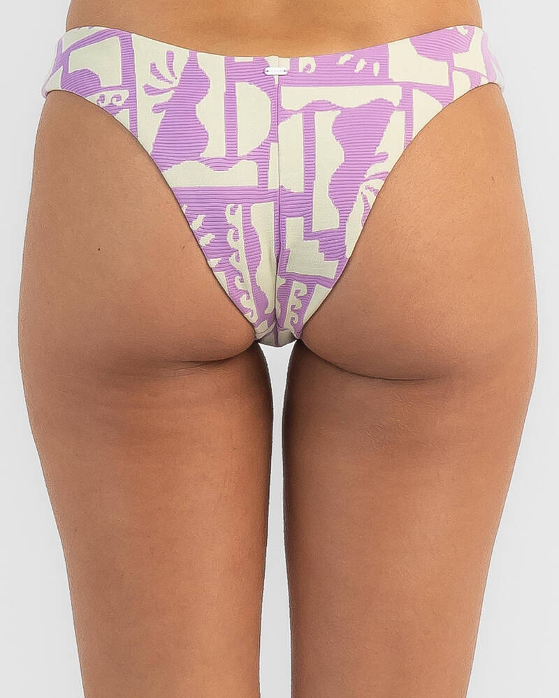 Rip Curl New Wave High Cut Cheeky Bikini Bottom for Womens