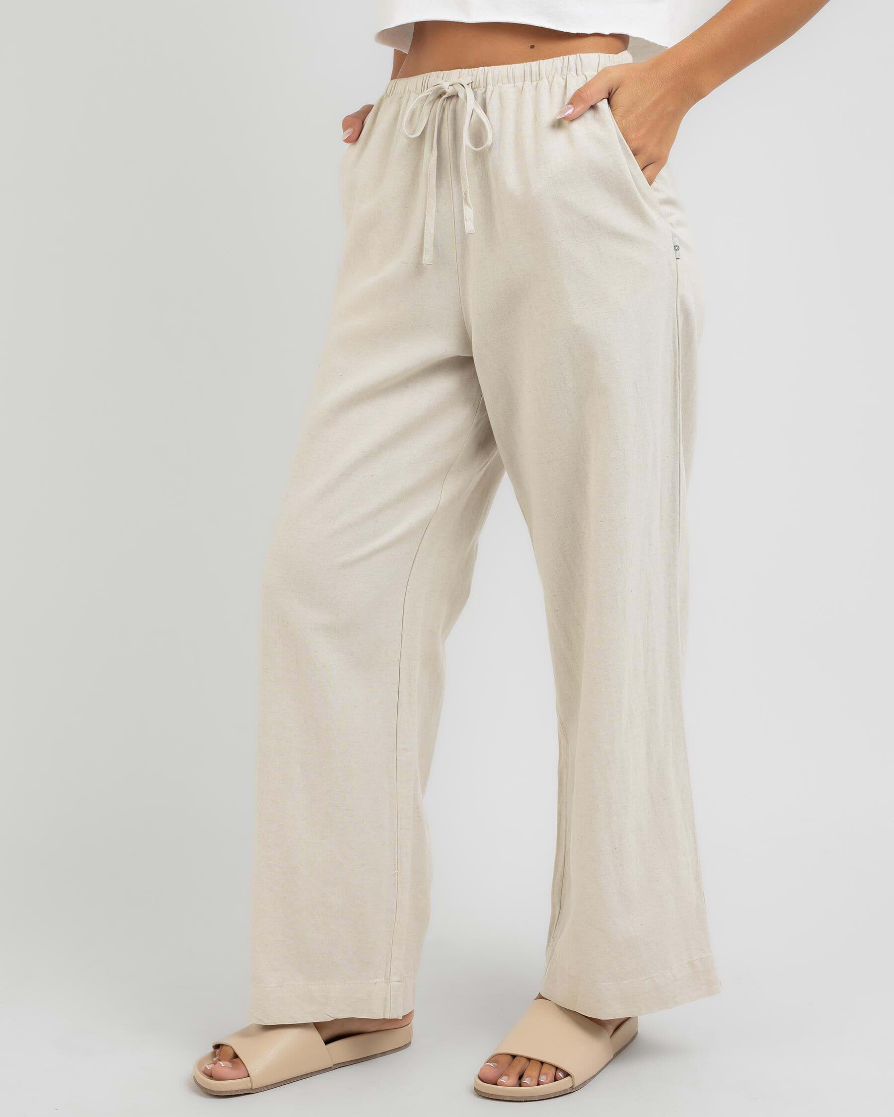 Rhythm linen deals beach pant