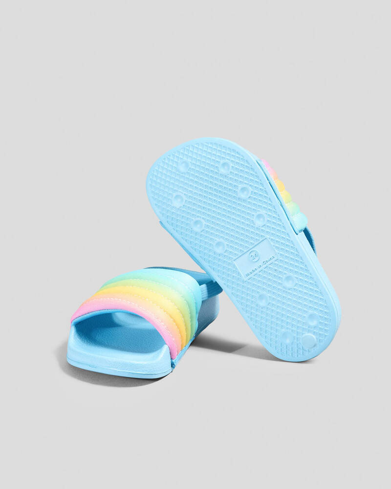 Roxy Toddlers' Slippy Ribbed Slides for Womens