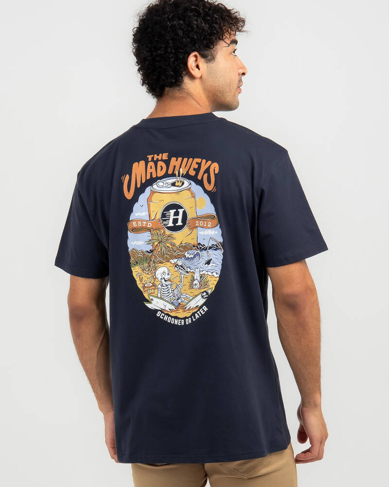 The Mad Hueys Schooner Or Later T-Shirt for Mens