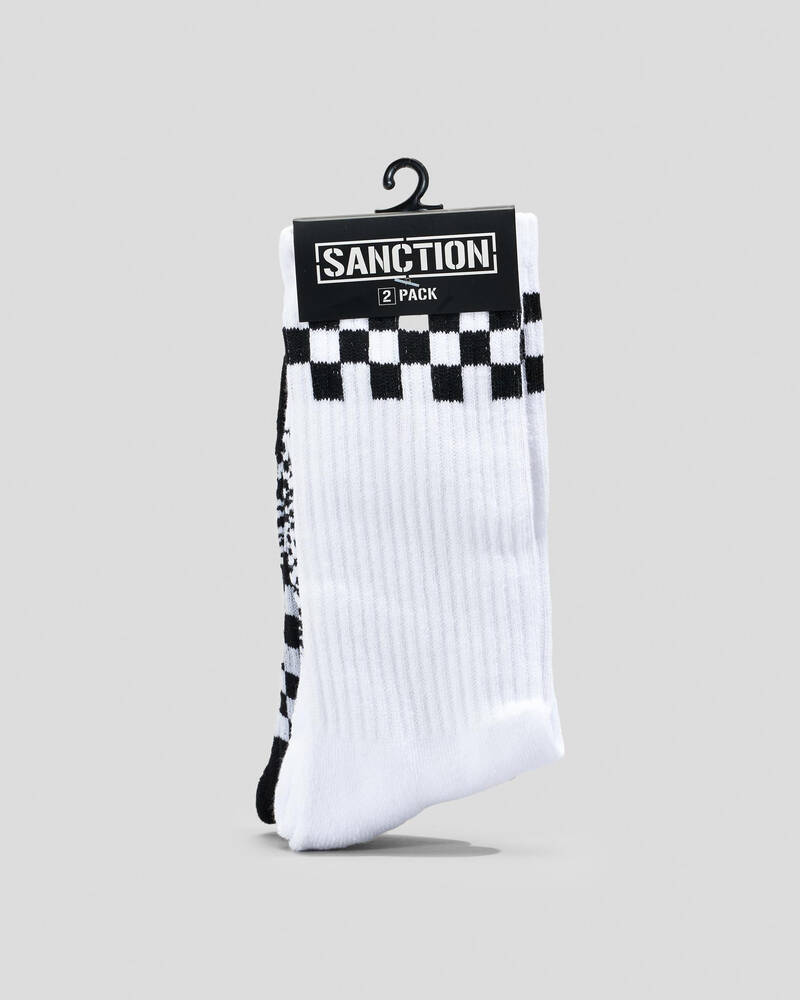 Sanction Checkmate Socks 2 Pack for Mens