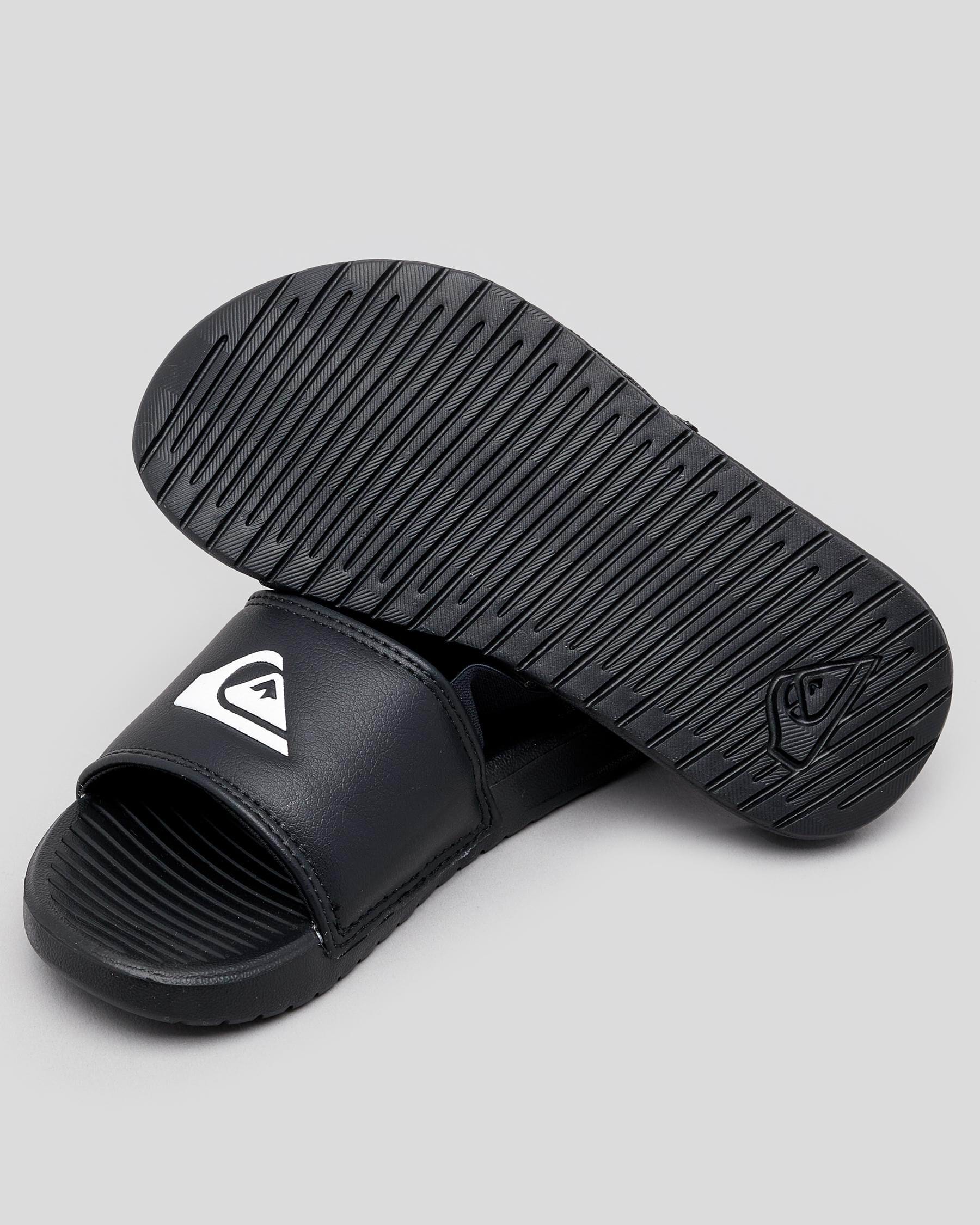 Quiksilver Toddlers Bright Coast Strapped SP KD Slides In Black