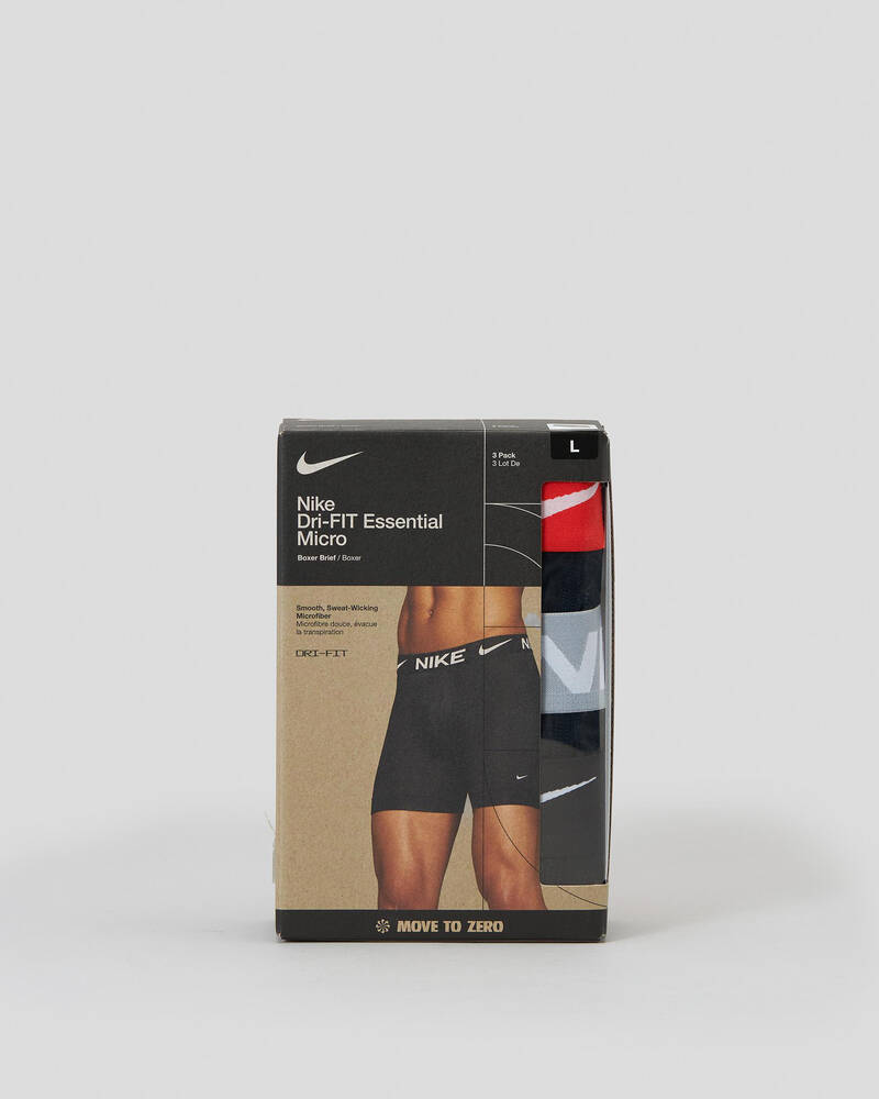 Nike Essential Micro Briefs 3 Pack In Black