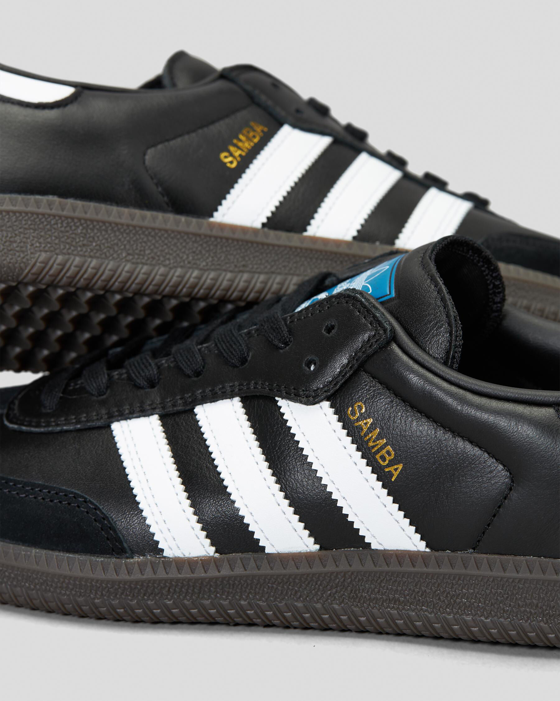 Adidas Samba Adv Shoes In Core Black/ftwr White/gum5 - FREE