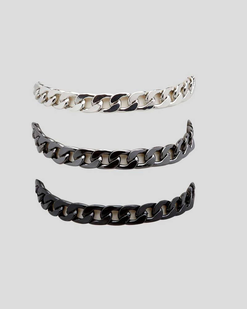 REPUBLIK Metal Bracelet Combo Pack for Mens