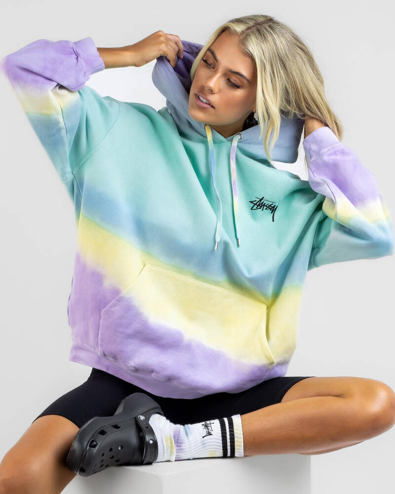 Stussy Stock Tie Dye Hoodie for Womens