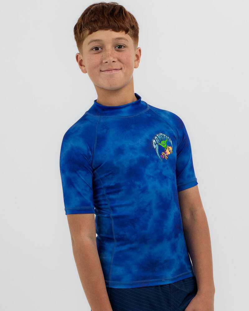 Sanction Boys' Shred Short Sleeve Rash Vest for Mens