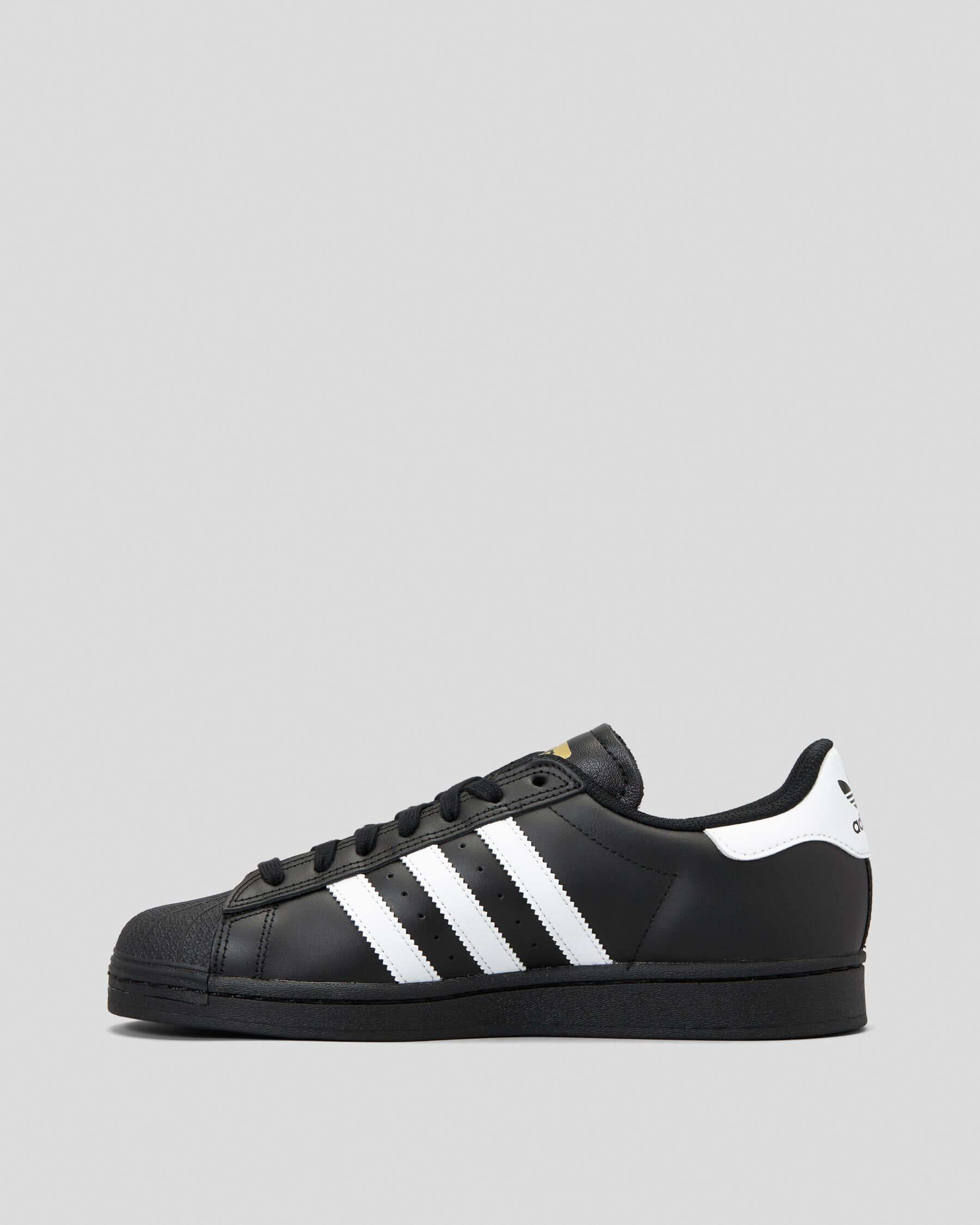 Adidas superstar black and white outlet nz