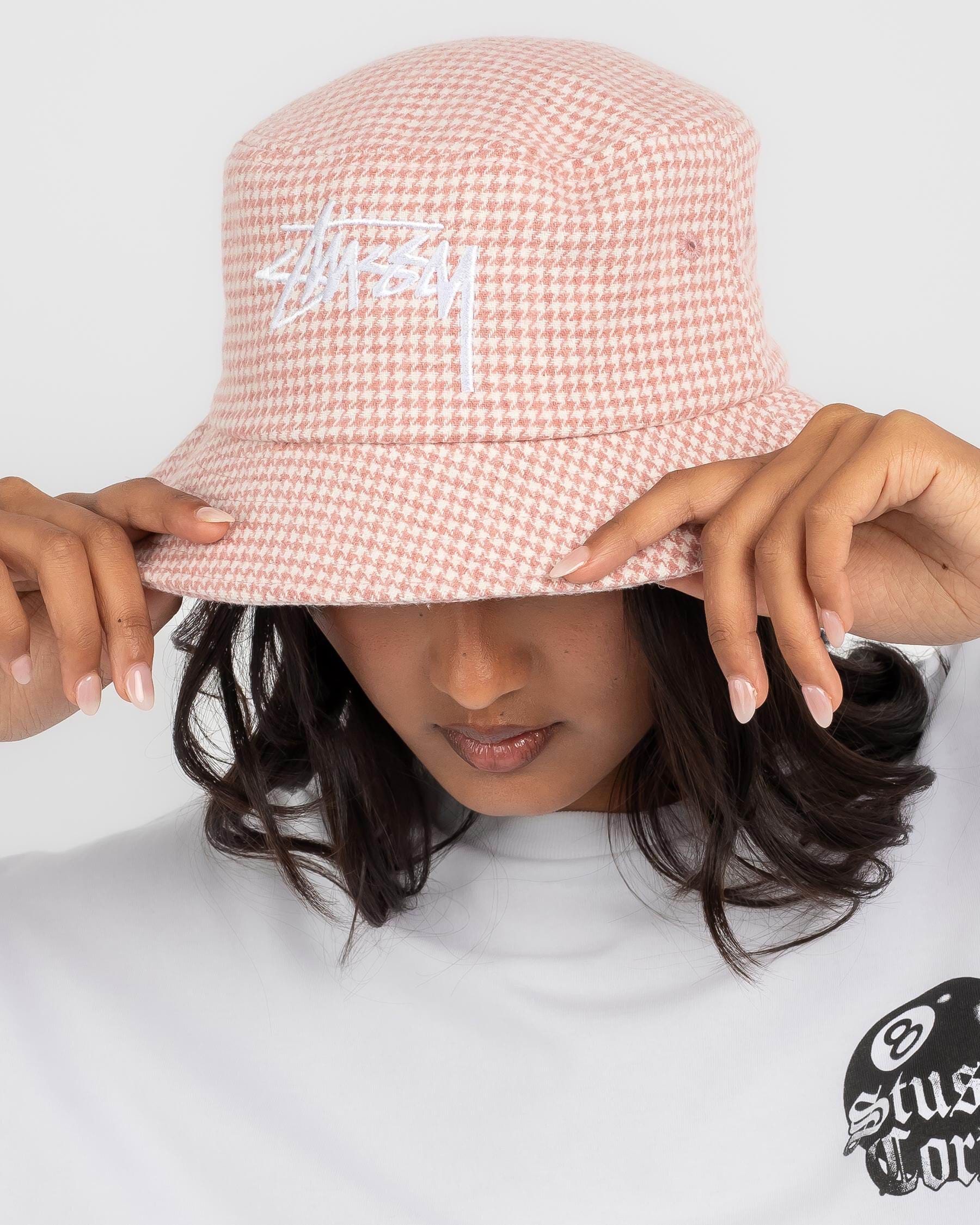 Stussy bucket hat sales pink