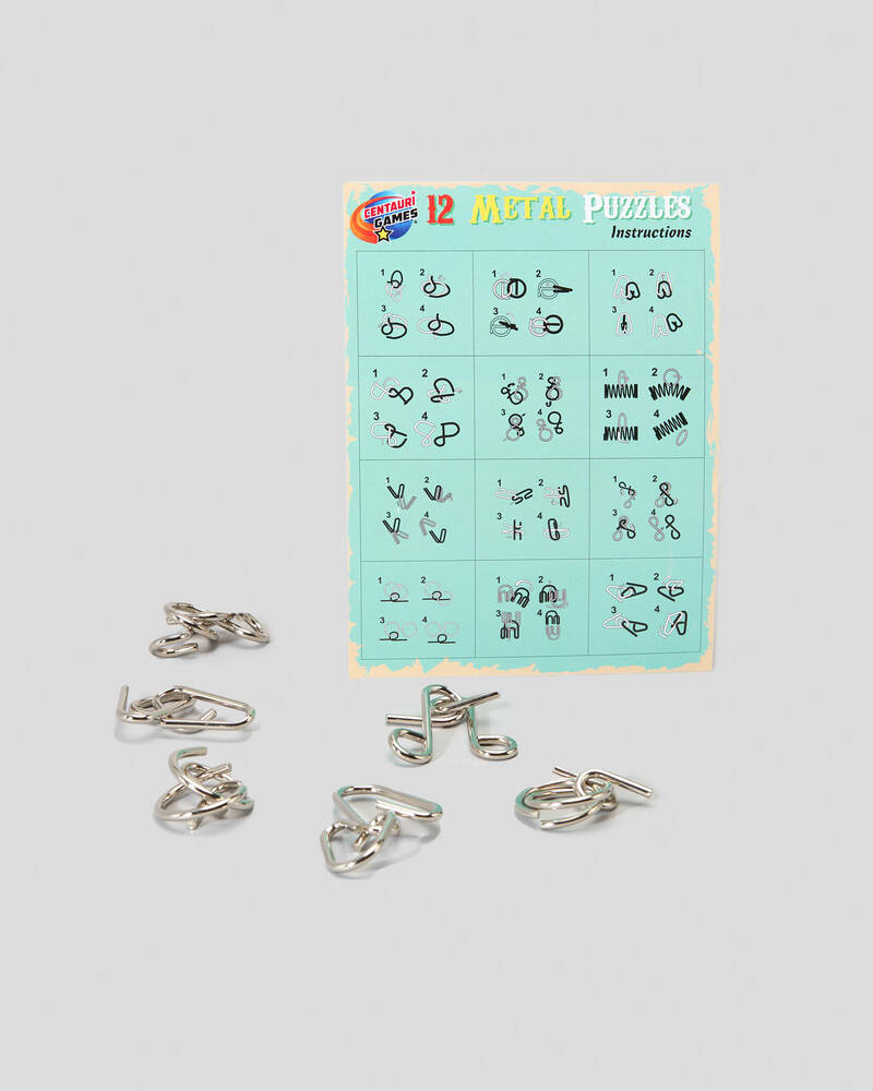 Get It Now 12 Metal Puzzles for Unisex