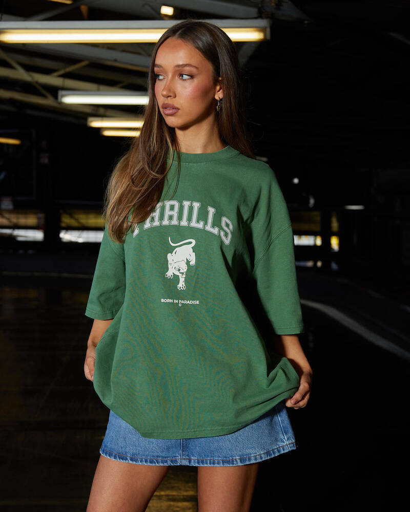 Thrills Hard Knocks Oversized T-Shirt for Womens