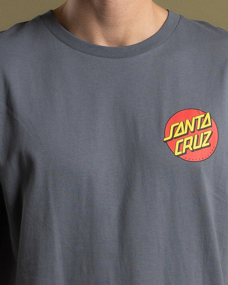 Santa Cruz Classic Dot Puff Chest T-Shirt for Mens