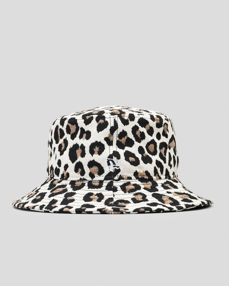 New Era Leopard Bucket Hat for Womens